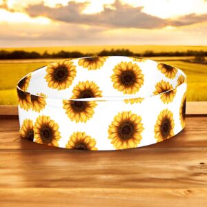 All-over sunflower print headband for hidden disability awareness