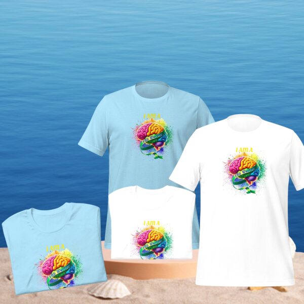 FND Warrior Colourful Brain Design Unisex T-Shirt