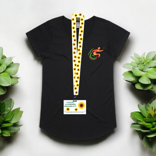 Delicate White Sunflower Lanyard Packs - Perfect for IDs - Image 9