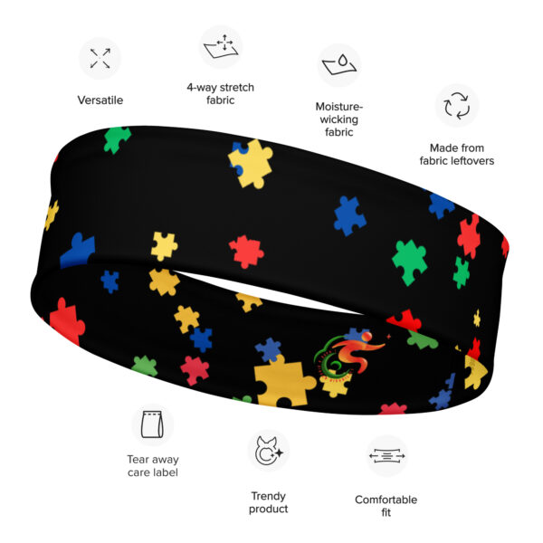 Hidden Disability Awareness All Over Print Headband - Image 2