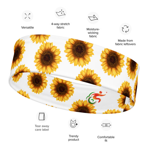 Hidden Disability Sunflower All Over Print Headband - Image 7