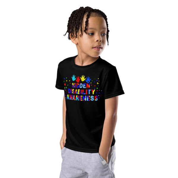 Hidden Disability Awareness Kids All Over Print Crew Neck T-Shirt - Image 2