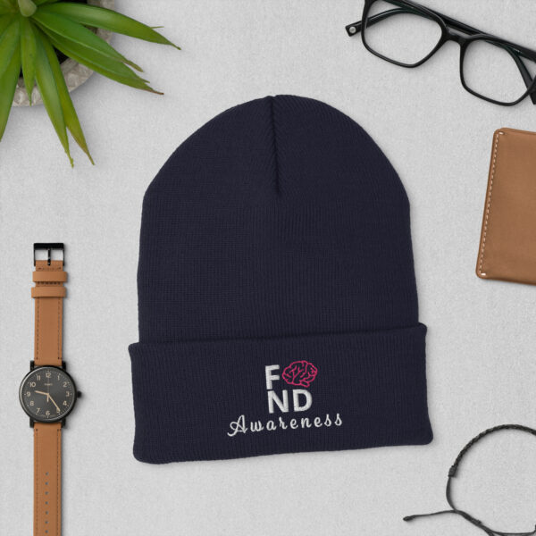 Functional Neurological Disorder Awareness Embroidered Cuffed Beanie - Image 3