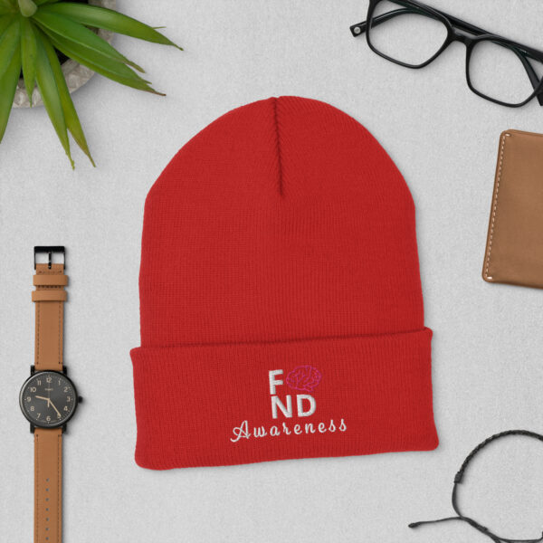 Functional Neurological Disorder Awareness Embroidered Cuffed Beanie - Image 6