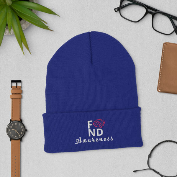 Functional Neurological Disorder Awareness Embroidered Cuffed Beanie - Image 5