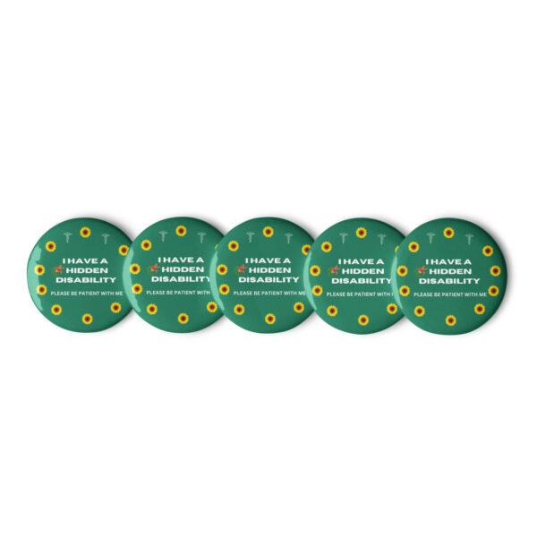 I Have a Hidden Disability 5-Pin Set - Image 3