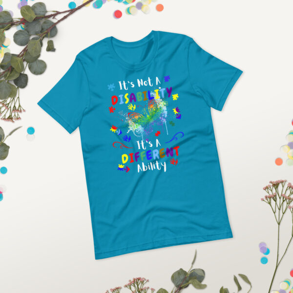It's Not A DisabilityIts A Different Ability Unisex T-Shirt Hidden Disabilities Awareness - Image 2
