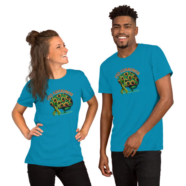 Support Functional Neurological Disorder Brain Sunflower Awareness T- Shirt - Image 2
