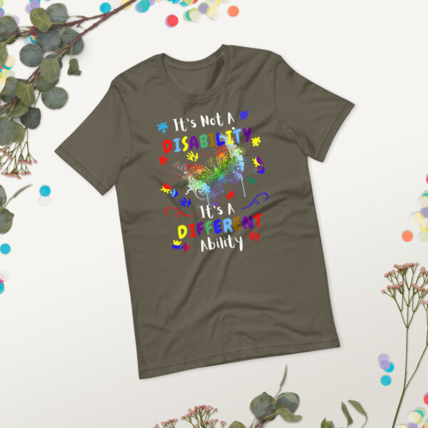 It's Not A DisabilityIts A Different Ability Unisex T-Shirt Hidden Disabilities Awareness - Image 3