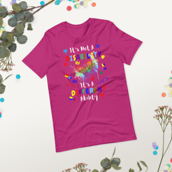 It's Not A DisabilityIts A Different Ability Unisex T-Shirt Hidden Disabilities Awareness - Image 5