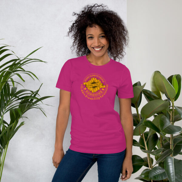 Stand Close to Sunshine Unisex T-Shirt - Hidden Disability Awareness - Image 5