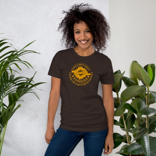 Stand Close to Sunshine Unisex T-Shirt - Hidden Disability Awareness - Image 7
