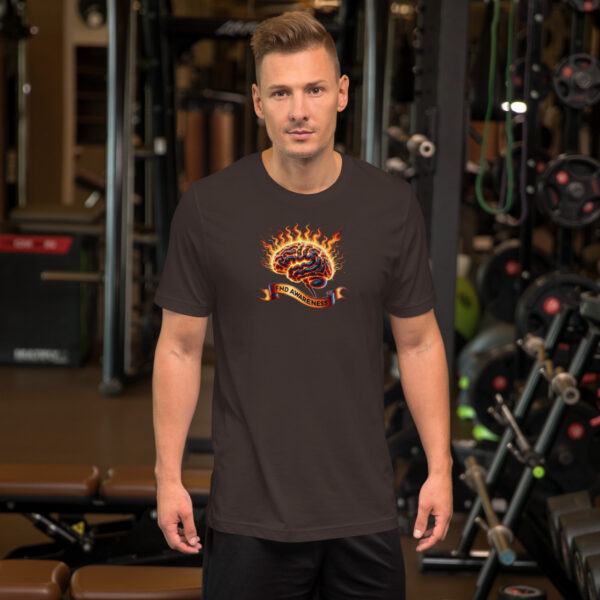 Functional Neurological Disorder Brain On Fire Awareness Support Unisex T-Shirt - Image 2