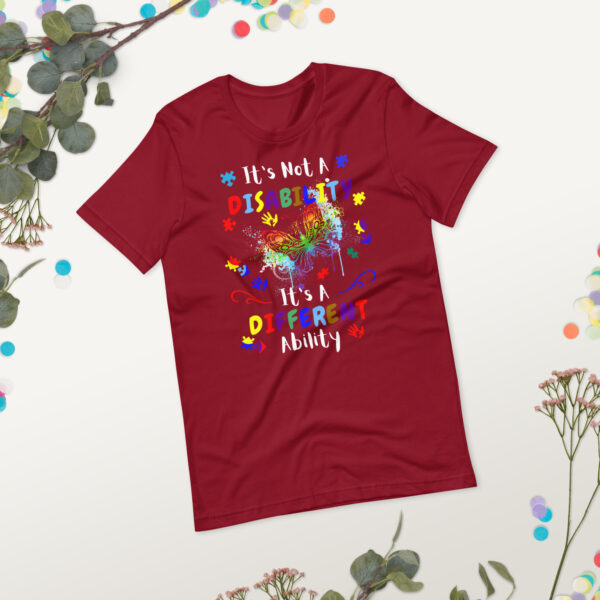 It's Not A DisabilityIts A Different Ability Unisex T-Shirt Hidden Disabilities Awareness - Image 8