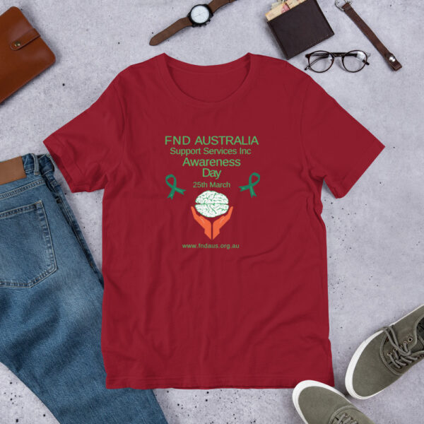 FND Australia Awareness Day Shirt - Front Print For Wheelchair Friendly Design - Image 3