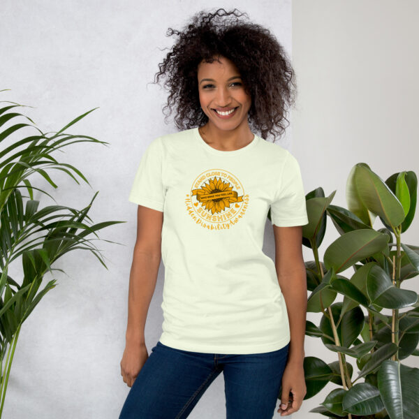 Stand Close to Sunshine Unisex T-Shirt - Hidden Disability Awareness - Image 8