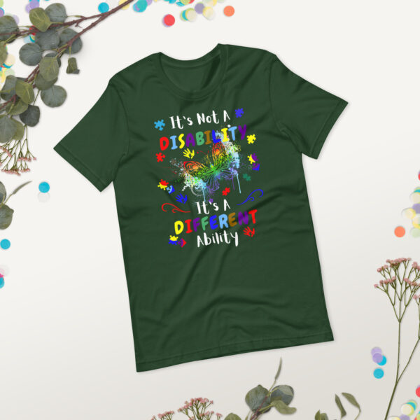 It's Not A DisabilityIts A Different Ability Unisex T-Shirt Hidden Disabilities Awareness - Image 9