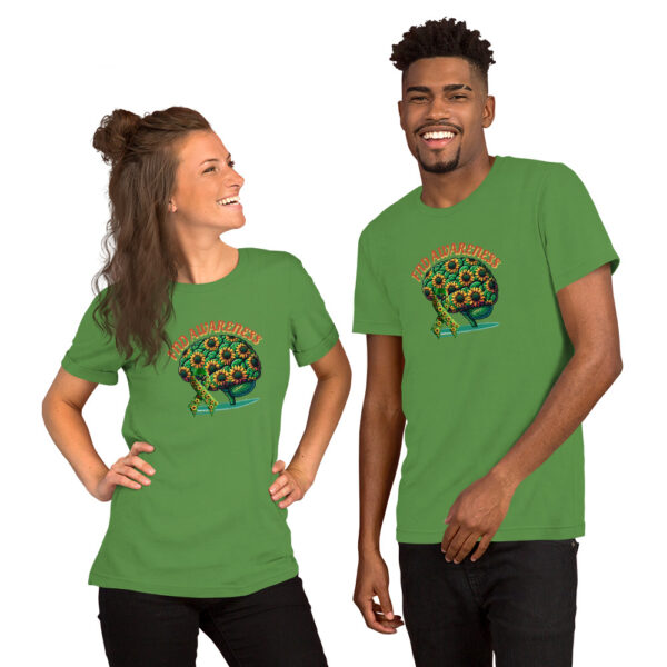 Support Functional Neurological Disorder Brain Sunflower Awareness T- Shirt - Image 4