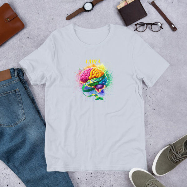 FND Warrior Colourful Brain Design Unisex T-Shirt - Image 9
