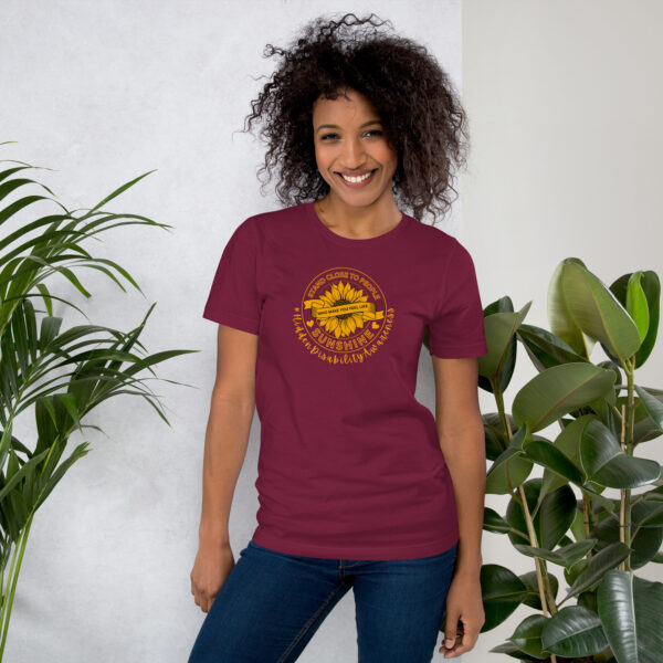 Stand Close to Sunshine Unisex T-Shirt - Hidden Disability Awareness - Image 9