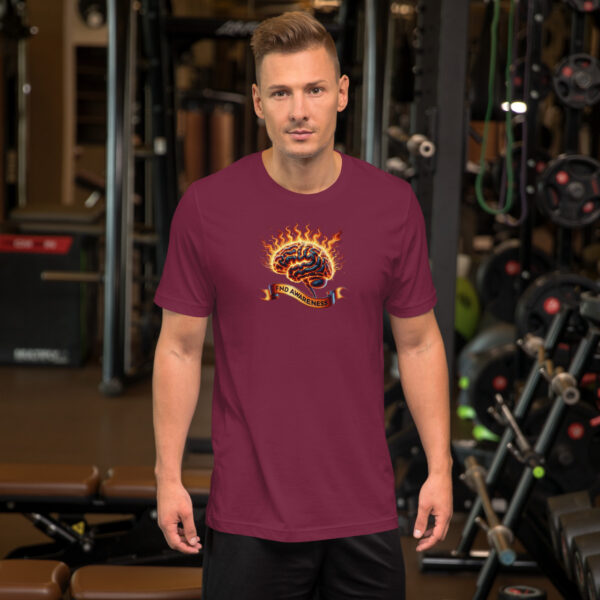 Functional Neurological Disorder Brain On Fire Awareness Support Unisex T-Shirt - Image 3