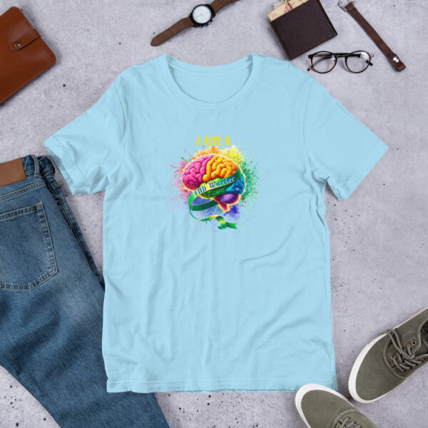 FND Warrior Colourful Brain Design Unisex T-Shirt - Image 10