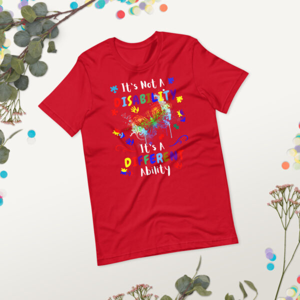 It's Not A DisabilityIts A Different Ability Unisex T-Shirt Hidden Disabilities Awareness - Image 12