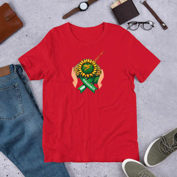 Functional Neurological Disorder Brain Sunflower T-Shirt - Image 4