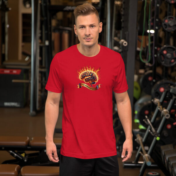Functional Neurological Disorder Brain On Fire Awareness Support Unisex T-Shirt - Image 4