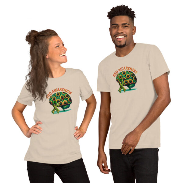 Support Functional Neurological Disorder Brain Sunflower Awareness T- Shirt - Image 9