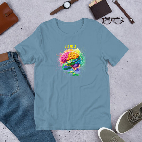 FND Warrior Colourful Brain Design Unisex T-Shirt - Image 4