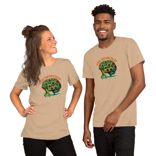 Support Functional Neurological Disorder Brain Sunflower Awareness T- Shirt - Image 6