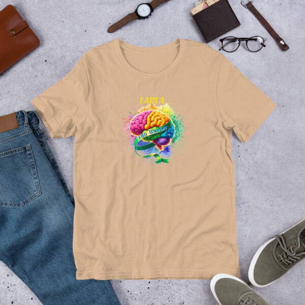 FND Warrior Colourful Brain Design Unisex T-Shirt - Image 6