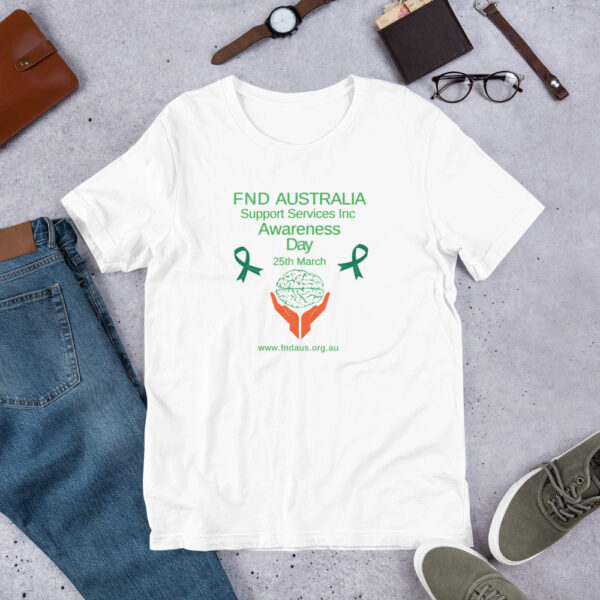 FND Australia Awareness Day Shirt - Front Print For Wheelchair Friendly Design - Image 13