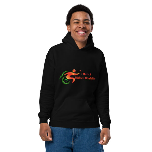 I Have A Hidden Disability Youth Hoodie - Image 5