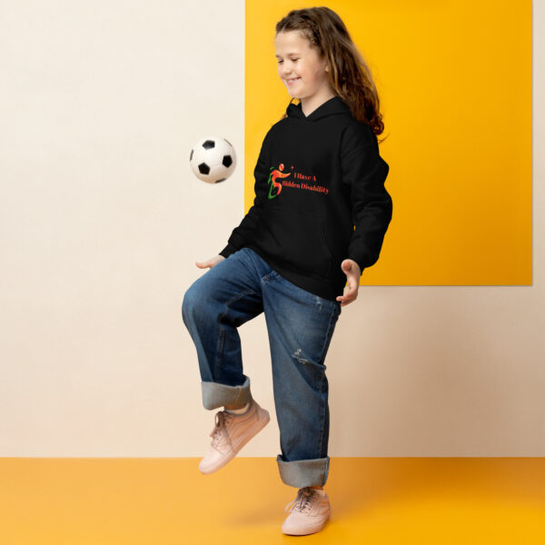 I Have A Hidden Disability Youth Hoodie - Image 6