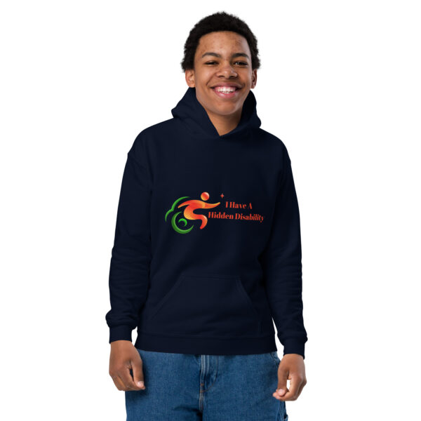 I Have A Hidden Disability Youth Hoodie - Image 10