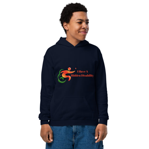 I Have A Hidden Disability Youth Hoodie - Image 14