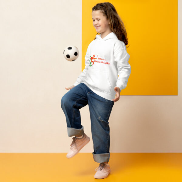 I Have A Hidden Disability Youth Hoodie - Image 18