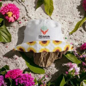 FND Australia Support Services Inc Corporate Sunflower Reversible Bucket Hat