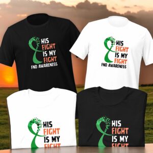 "His Fight Is My Fight" Support For Functional Neurological Disorder Unisex T-Shirt