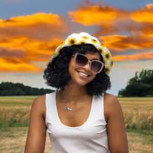 Sunflower Reversible Bucket Hat Unbranded