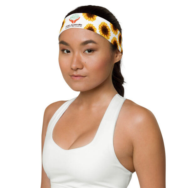 FND Australia Support Services Inc Corporate Sunflower Headband - Image 6