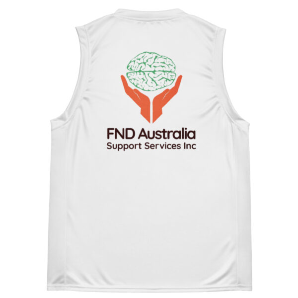 FND Australia Support Services Inc Corporate Recycled Unisex Basketball Jersey - Image 12