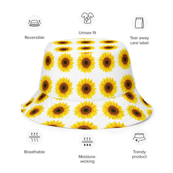 Sunflower Reversible Bucket Hat Unbranded - Image 8