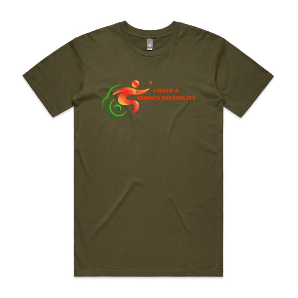 I Have A Hidden Disability Mens Staple Tee by AS Colour - Image 5