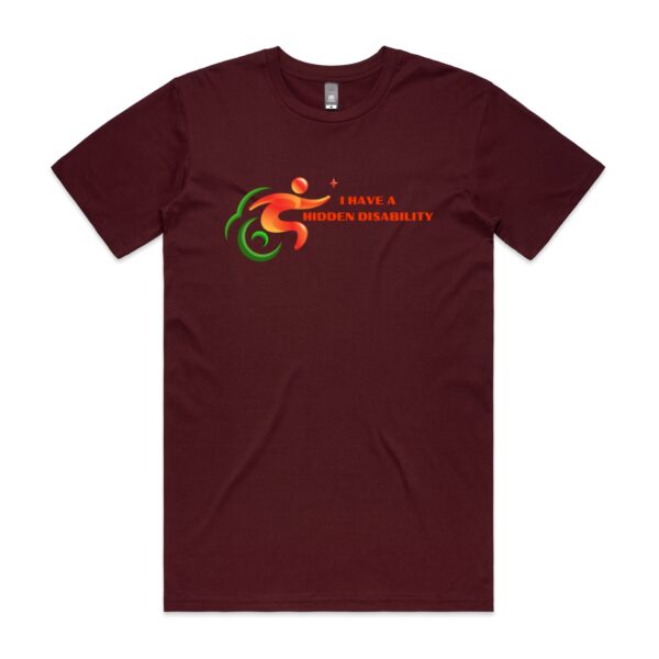 I Have A Hidden Disability Mens Staple Tee by AS Colour - Image 4