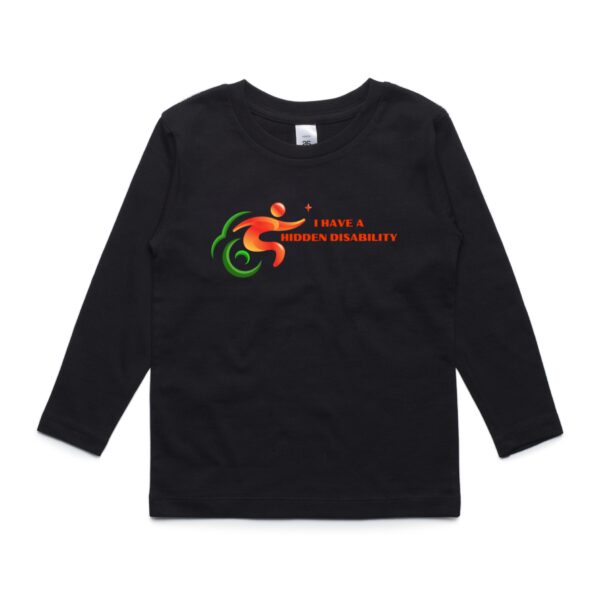 I Have A Hidden Disability - Youth Long Sleeve by AS Colour - Image 2