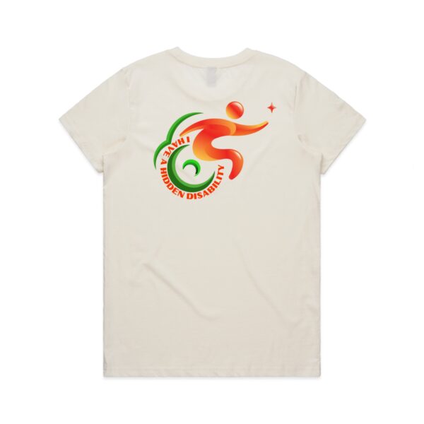 Ladies Maple I Have A Hidden Disability Logo Shirt By AS Colour - Image 25