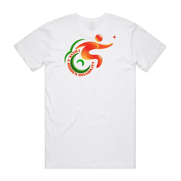 Mens Logo I Have A Hidden Disability T- Shirt By AS Colour - Image 5